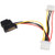 StarTech.com Serial ATA 15 Pin to LP4 Power Cable Adapter w/ 2 Extra LP4 - Power