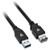 V7 Black USB Extension Cable USB 3.0 A Female to USB 3.0 A Male 2m 6.6ft - 6.56