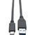 Eaton Tripp Lite Series USB-C to USB-A Cable (M/M), USB 3.2 Gen 1 (5 Gbps), Thun