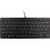 R-Go Tools Compact Ergonomic Wired Keyboard, QWERTY, Black - Cable Connectivity