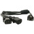 StarTech.com 6ft (2m) Computer Power Cord Y Splitter, NEMA 5-15P to 2x C13 Y Cab