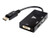 V7 Black Video Adapter DisplayPort Male to VGA Female + DVI-D Female + HDMI Fema