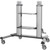 Eaton Tripp Lite Series Safe-IT Heavy-Duty Rolling TV Cart with Height-Adjusting