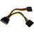 StarTech.com 6in SATA Power Y Splitter Cable Adapter - Add an extra SATA power o