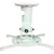 Amer Mounts Universal Ceiling Projector Mount - White - Supports up to 30lb load