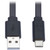 Eaton Tripp Lite Series USB-A to USB-C Flat Cable - M/M, USB 2.0, Black, 6 ft. (