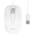 Macally 3 Button Optical USB Wired Mouse for Mac and PC - Optical - Cable - Whit