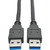 Eaton Tripp Lite Series USB 3.0 SuperSpeed A/A Cable (M/M), Black, 6 ft. (1.83 m