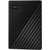 WD My Passport 2 TB Portable Hard Drive - External - Black - USB 3.2 - 256-bit E