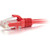 C2G 3ft Cat6 Ethernt Cable - Snagless Unshielded (UTP) - Red - Category 6 for Ne