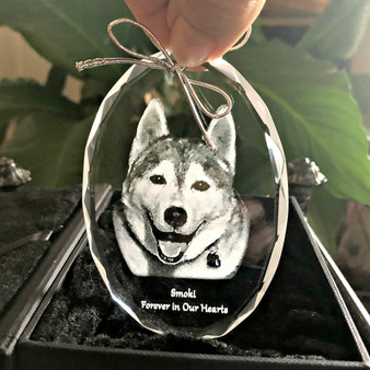 Photo Crystal Oval Ornament