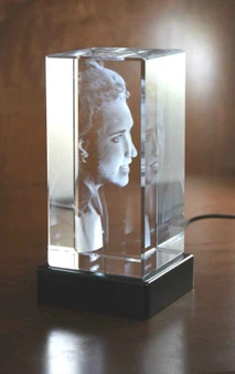 Crystal Print Photo Crystal 3D Tower Memorial