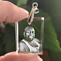 Crystal Print Rectangular Pendant 