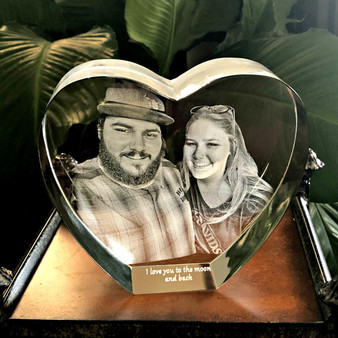 Crystal Print 3D Photo Crystal Heart (DIY) 