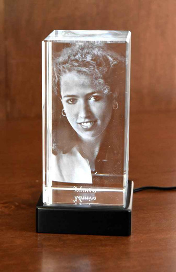 Crystal Print Photo Crystal 3D Tower Memorial