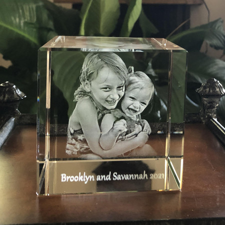 Crystal Print 3D Photo Crystal Cube (DIY)  Crystal Print 3D Photo Crystal Cube (DIY)