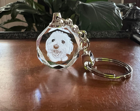  Round Keychain 