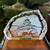 Wide Iceberg, personalized engraved glassblock featuring a black and white photo of a man holding a fish during a fishing trip, with the message 'Happy 69th Birthday!!' engraved at the bottom.