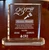 Photo Crystal Presentation Plaque Award, a transparent crystal plaque engraved with a message and a logo, commemorating 23 years of service.
