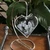 Photo Crystal Heart Ornament