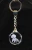 Round Crystal Pet Key Chain 