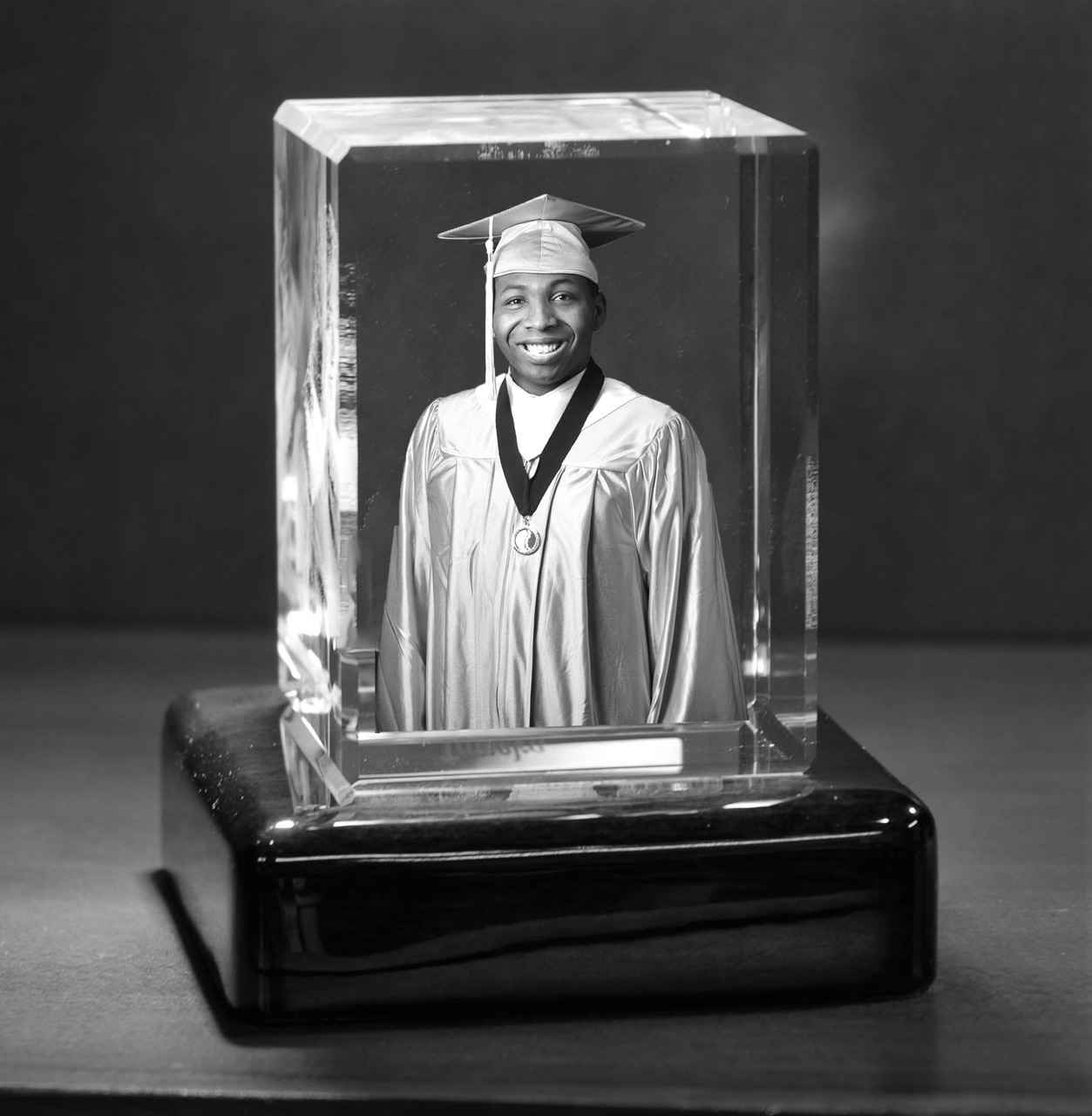 3D Photo Crystal Heart-Graduation-Father/'s Day-Wedding Gift-Free Light-3 sizes