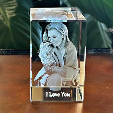 3d crystal cube photo frame