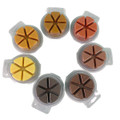 Pie Shaped 6 Cavity Breakaway Clamshell per each product image
