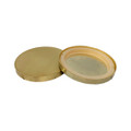 RECYCLED Brushed Gold Candle Lids per each (fits 17 oz. tumblers) product image