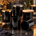 Noir Tumblers w/ Lid Options
