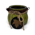 Woodland Moss Rustic Farmhouse Harvest Gourd 10 oz. Candle Jar