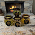 Rustic Farmhouse Harvest Gourd 10 oz. Candle Jar Collection Fall Background