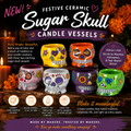 Sugar Skull Ceramic Vessels