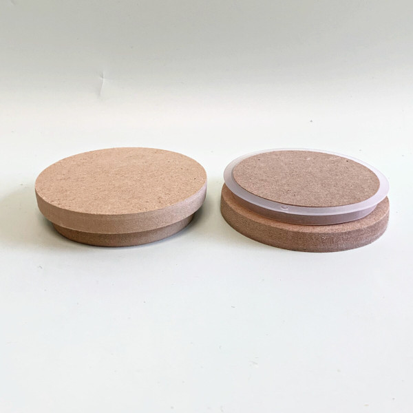 THICK Large MDF Lid (fits 12 oz. Crescent) per each product image