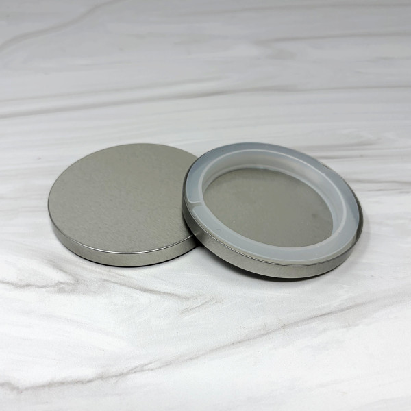 Brushed Silver Lid for 3" tumblers