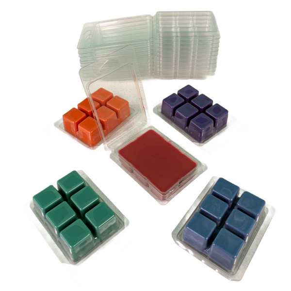6 cavity one piece clamshell