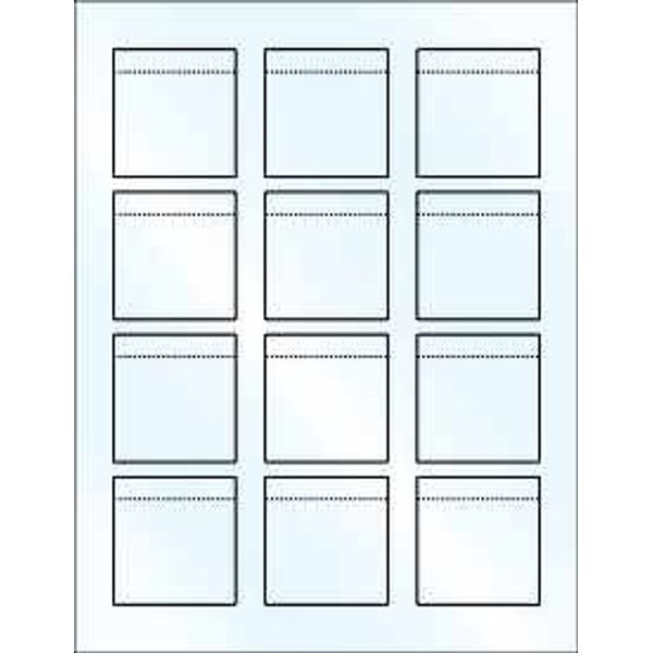 Blank Printable Reg. Lip Balm Tube White Label Sheet/12 Gloss product image