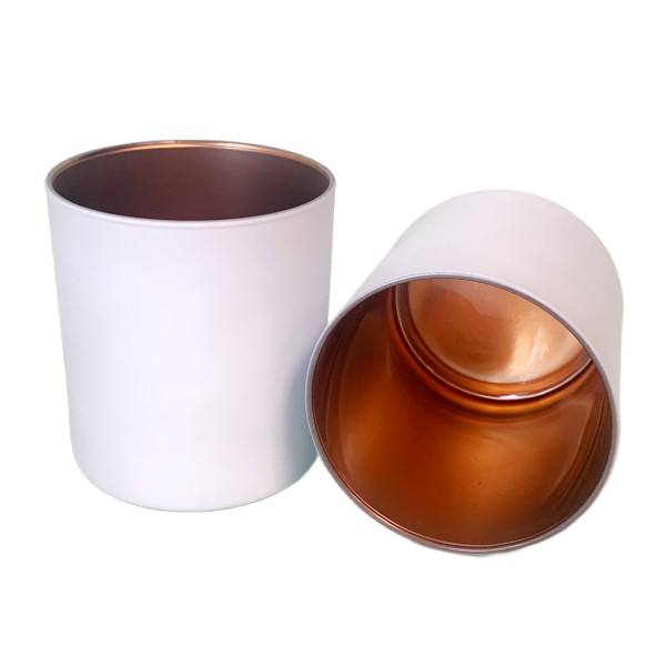 12.5 oz. Matte White & Copper Opaque Tumblers product image