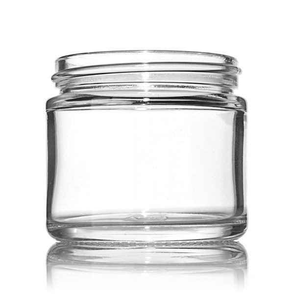 Straight Sided 2 oz. CLEAR Glass Candle/Salve Jar per 24 product image