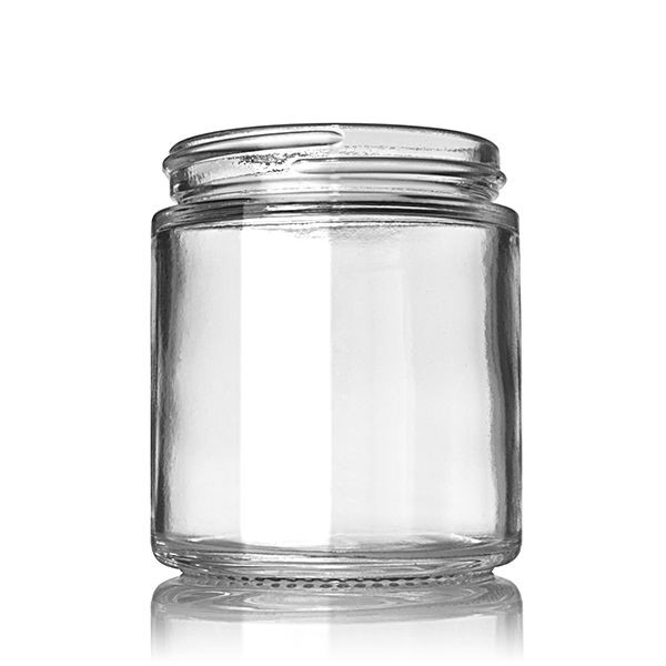 Straight Sided 4 oz. Clear Glass Candle/Salve Jar per 24 product image