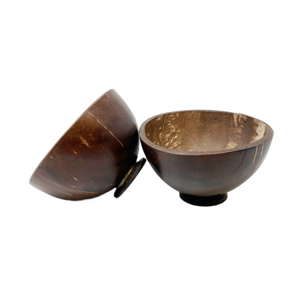 Coconut shells with base