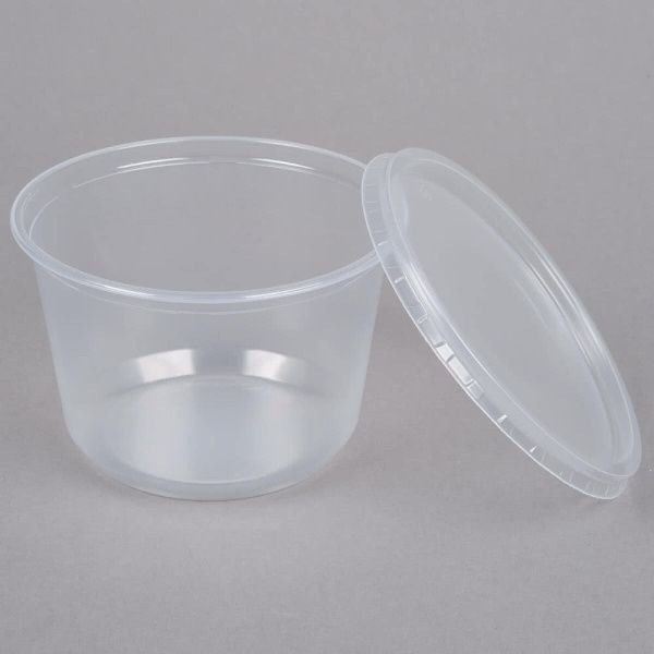 16 oz. Microwaveable Deli Container w/ lid product image
