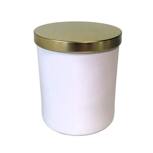 Verdant Gold Lid on White Jar Verdant Gold Lid on White Jar