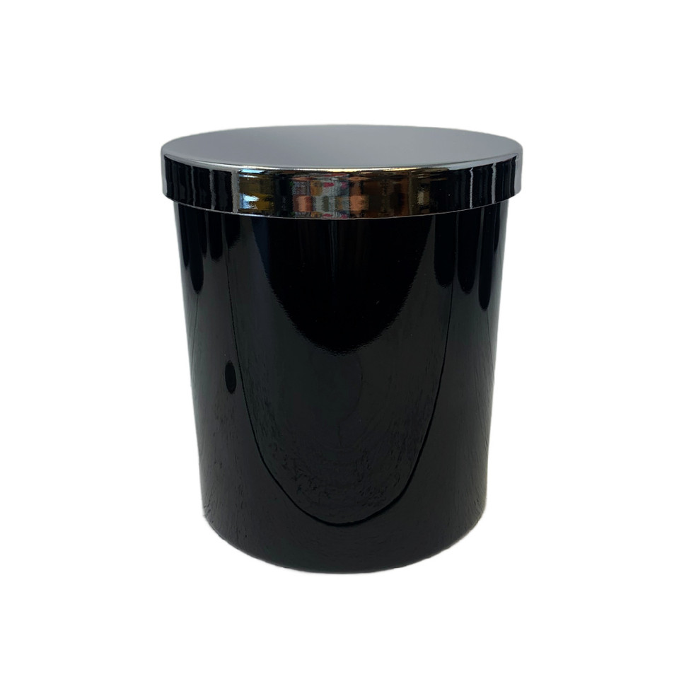 9 oz. Noir Tumbler + Shiny Chrome Lid