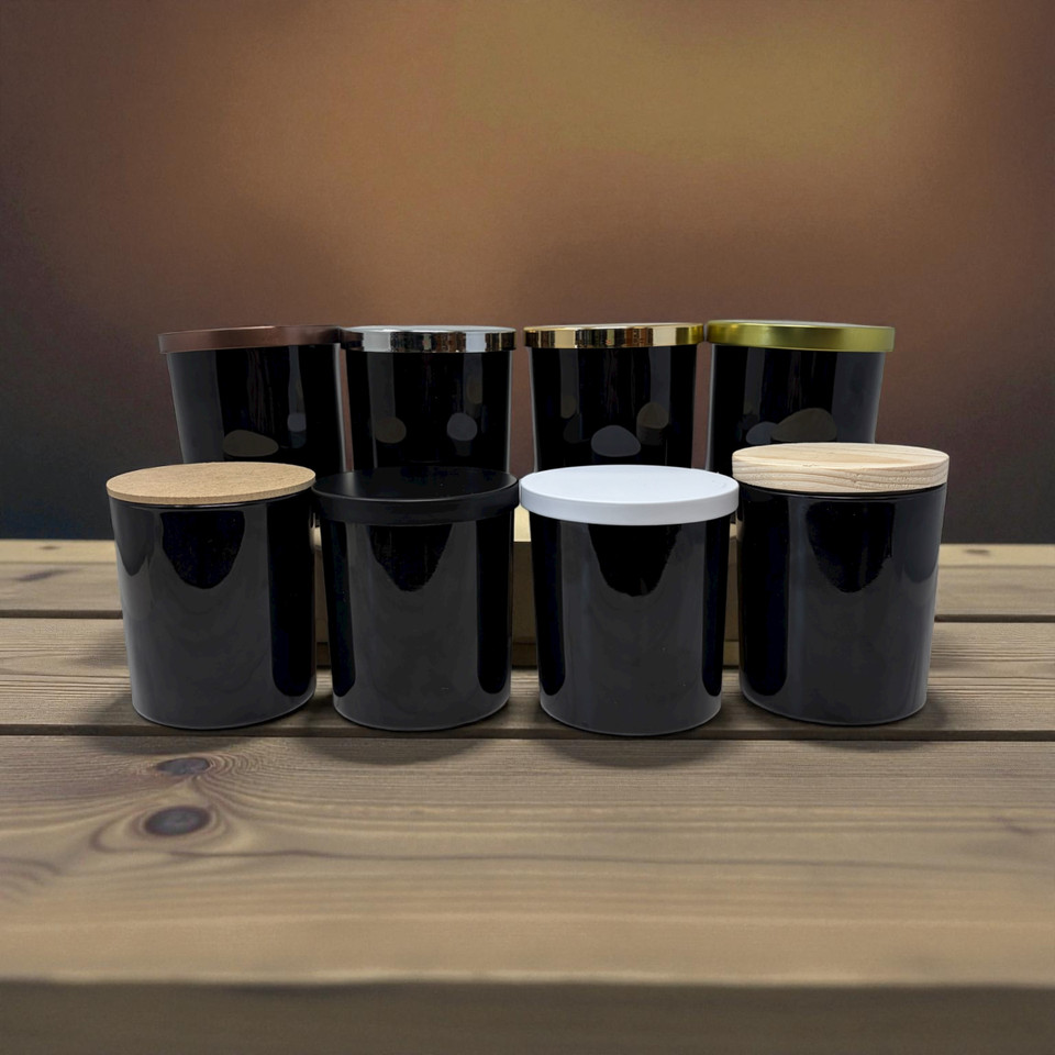 Noir Tumblers w/ 8 Lid Options Noir Tumblers w/ 8 Lid Options
