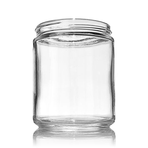 Straight Sided 16 oz. CLEAR Glass Candle/Salve Jar per 12 product image