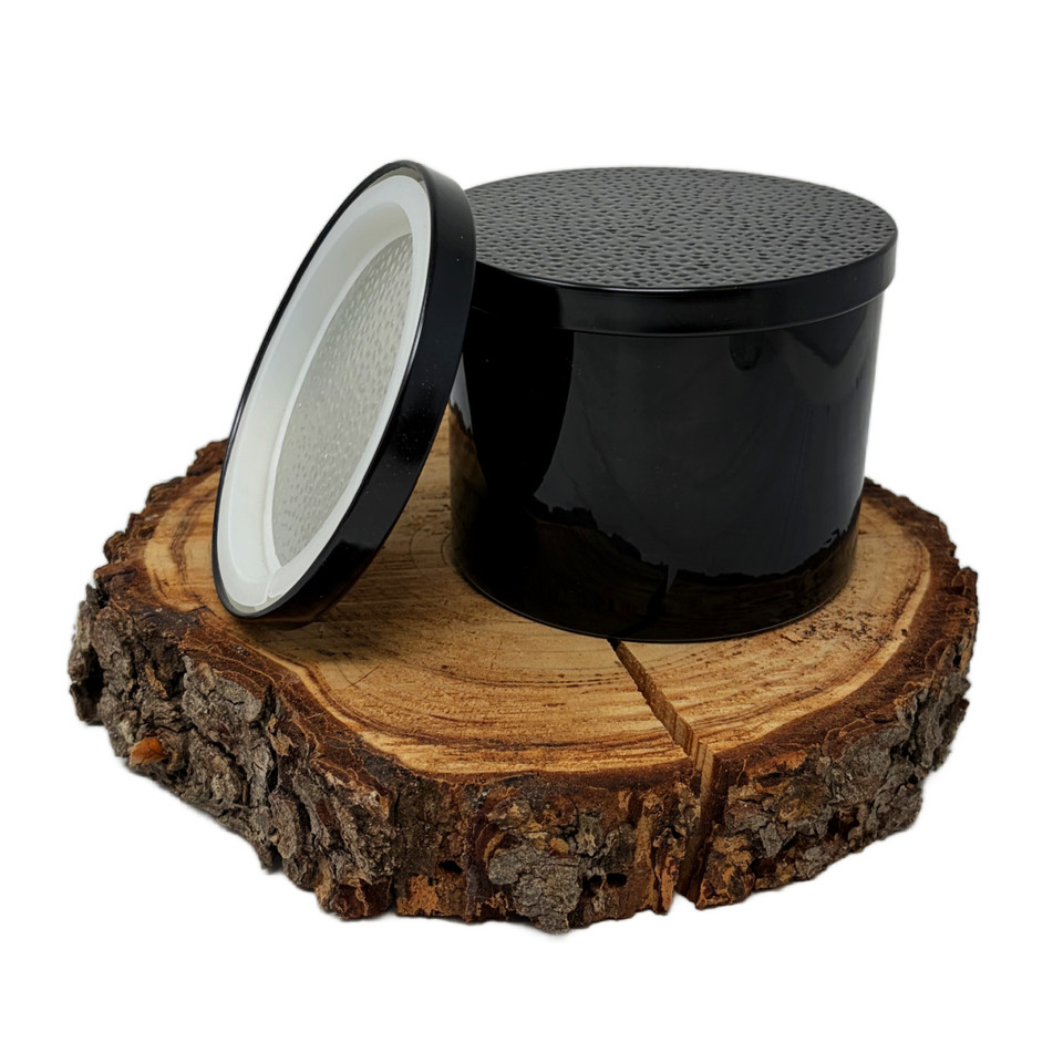17 oz. Luxury Black Oversized 2-Wick Tumblers w/ Hammered Black Lid