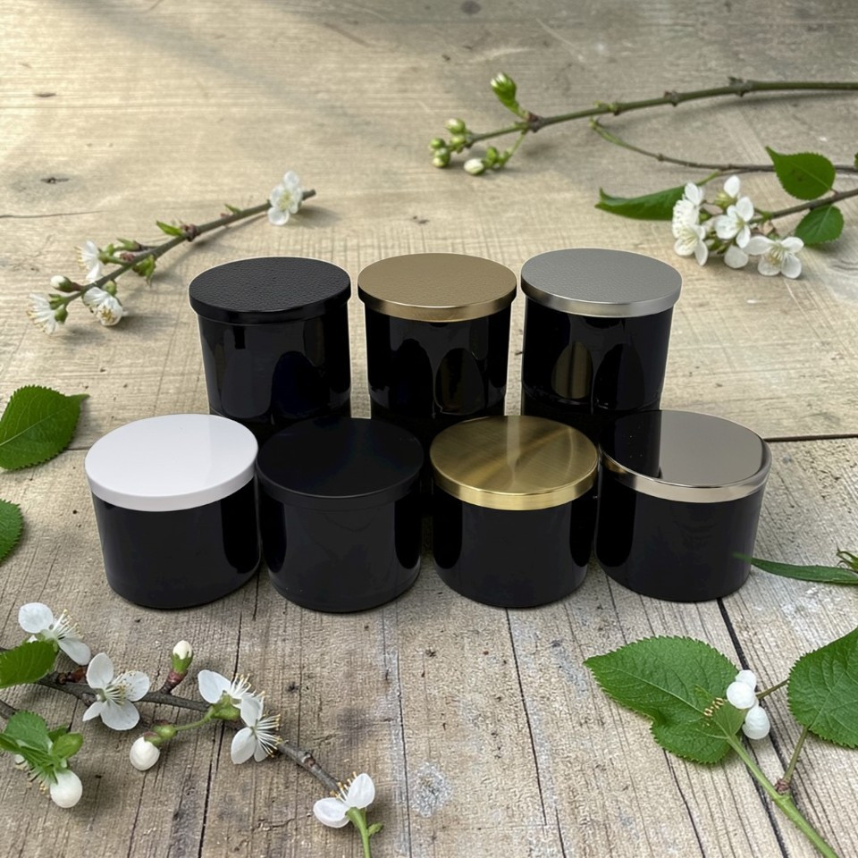 17 oz. Luxury Black Tumbler Collage w/ lids