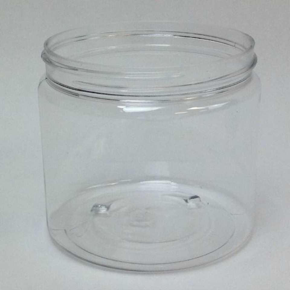 16 oz. Clear PET Jar per each product image