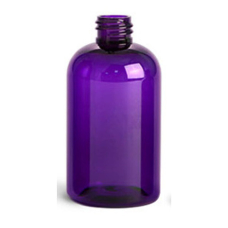 4 oz. PURPLE Round Plastic Bottle per each product image